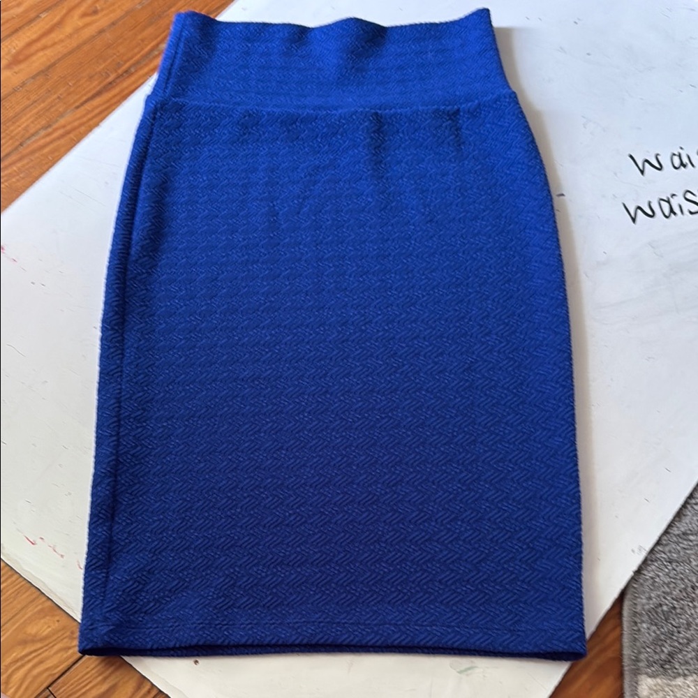 Elegant Blue Women's Skirt lularoe